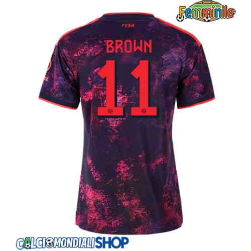 Maglie da calcio Bayern Munich Nathaniel Brown #11 Terza Maglia Femminile 2026-27 Manica Corta